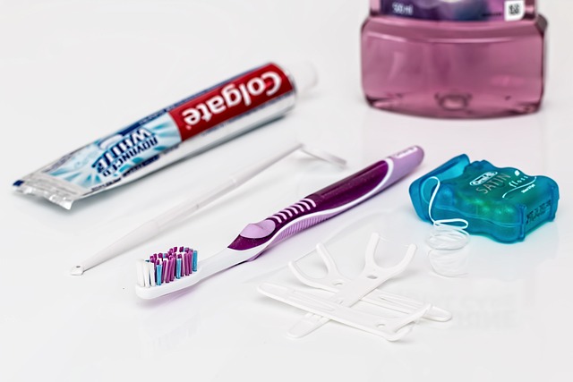 oral hygiene tools on a table
