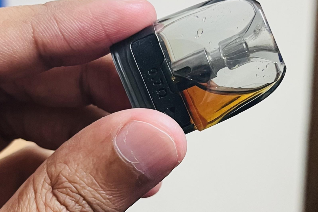 burnt vape pod juice